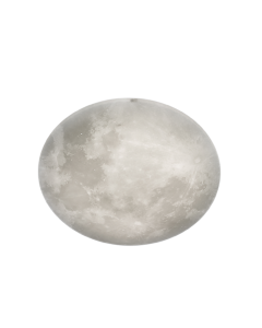 Lunar Μοντέρνα Πλαστική Πλαφονιέρα Οροφής με Ενσωματωμένο LED σε Λευκό χρώμα 60cm Trio Lighting 627516000