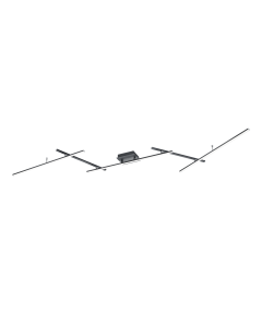 Arvin Μοντέρνα Μεταλλική Πλαφονιέρα Οροφής με Ενσωματωμένο LED σε Μαύρο χρώμα Trio Lighting 628410532