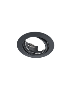 Jura Στρογγυλό Μεταλλικό Πλαίσιο για Σποτ GU10 σε Μαύρο χρώμα Trio Lighting 650100132