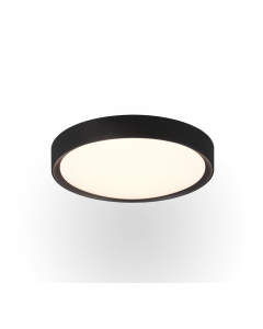 Clarimo Μοντέρνα Πλαστική Πλαφονιέρα Οροφής με Ενσωματωμένο LED σε Μαύρο χρώμα 33cm Trio Lighting 659011832