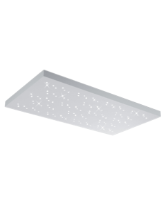 Titus Μοντέρνα Μεταλλική Πλαφονιέρα Οροφής με Ενσωματωμένο LED σε Λευκό χρώμα 110cm Trio Lighting 676611031