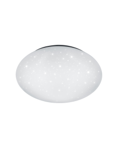 Paolo Κλασική Πλαστική Πλαφονιέρα Οροφής με Ενσωματωμένο LED σε Λευκό χρώμα 37cm Trio Lighting 686014000