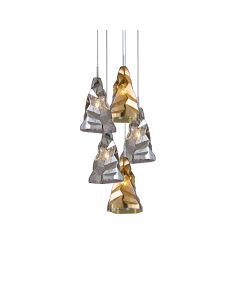 SE4312-05 LUIGI PENDANT GLASS Δ1+ HOMELIGHTING 77-3702