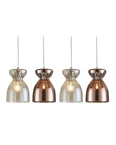 SE4314-04 DOMENICO PENDANT CONGAC-COPPER GLASS Γ4+ HOMELIGHTING 77-3719