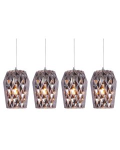 SE4288S-04 LUCA PENDANT SMOKE GLASS+ HOMELIGHTING 77-3723