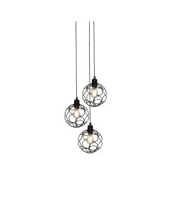 HL-3588-3 ALINE BLACK PENDANT HOMELIGHTING 77-4063