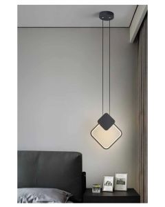 Φωτιστικό Κρεμαστό Μαύρο 30xH100cm Led 12w 3CCT SE LED 30 TIA BLACK PENDANT Homelighting Tia 77-50487