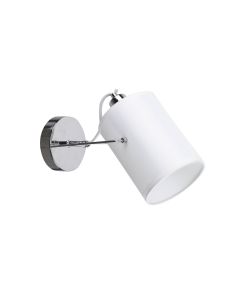 KQ 2654/1 SHIRO CHROME AND WHITE WALL LAMP Δ4 HOMELIGHTING 77-8099