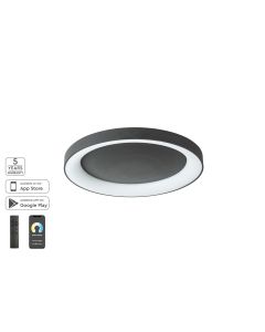 SE LED SMART 80 AMAYA CEILING BLACK HOMELIGHTING 77-8154