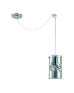 KQ S0616-1 TWIST SMOKEY PENDANT GLASS HOMELIGHTING 77-8181