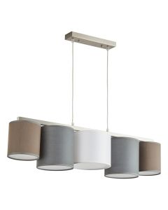 SE21-WGBB-88 COZY WHITE,GREY,BROWN & BLACK SHADES Γ1 HOMELIGHTING 77-8232