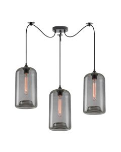 SE21-SM-19-30-BL3+ FEINT Smoked Glass Pendant+ HOMELIGHTING 77-8787