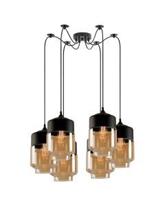 SE21-HN-18-30-BL6+ GABY Honey Glass Pendant+ HOMELIGHTING 77-8792