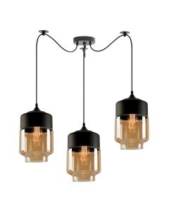 SE21-HN-18-30-BL3+ GABY Honey Glass Pendant+ HOMELIGHTING 77-8793