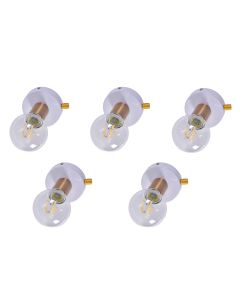 SE 138-WH (x5) Tolo Packet White and bronze light+ HOMELIGHTING 77-8856