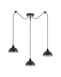 SE21-BL-B10-BL3-MS3 ADEPT PENDANT Black Metal Shade + HOMELIGHTING 77-9054