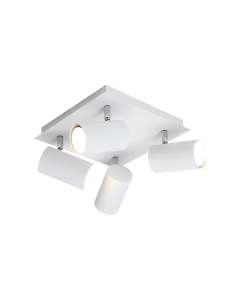 Marley Σποτ με 4 Φώτα και Ντουί GU10 σε Λευκό Χρώμα Trio Lighting 802430401