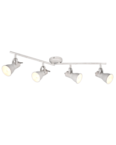 Steam Σποτ με 4 Φώτα και Ντουί E14 σε Λευκό Χρώμα Trio Lighting 813400427