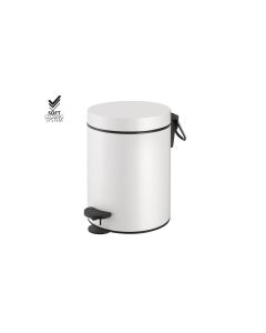 Χαρτοδοχείο 5lt  Χρώμα White Mat Soft Closιng Sanco Waste Bins 90680-M101