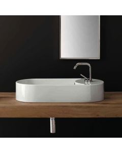 ΝΙΠΤΗΡΑΣ SEVENTY/87 87x35 (1 οπή) SCARABEO WHITE  8096-300