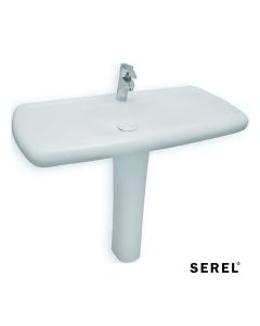 ΝΙΠΤΗΡΑΣ PEBBLE 100x48 εκ. SEREL WHITE  PB44-300