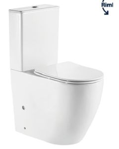 ΛΕΚΑΝΗ ΧΠ Π/Σ ΜΕ ΚΑΛΥΜΜΑ SOFT-CLOSE WHITE  1299A-300