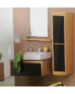 ΕΠΙΠΛΟ ΜΠΑΝΙΟΥ 90x201 εκ. ΧΩΡΙΣ ΝΙΠΤΗΡΑ OAK PEARL/BLACK -  BLN90