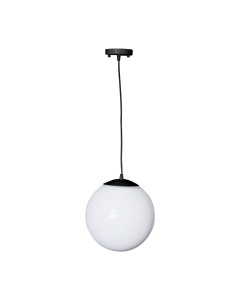 HANG LIGHT PMM Φ250 PMM OPAL ΜΑΥΡΟ ΚΑΛΩΔΙΟ ΡΟΖΕΤΑ ACA AC.18250KOPB