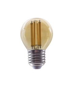 LED FILAMENT E27 STEP-DIM G45 AMBER 4W 2700K 230V AC 500LM RA80 ACA ALIN4WWAMSD