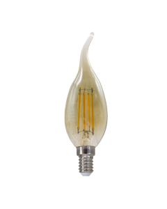 LED FILAMENT E14 STEP-DIM C35 AMBER WITH TIP 4W 2700K 230V AC 500LM RA80 ACA FLAM4WWTIPAMSD