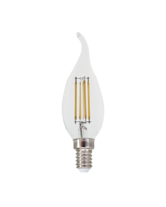 LED FILAMENT E14 DIM C35 AMBER WITH TIP 5W 2700K 230V AC 620LM RA80 ACA FLAM5WWTIPDIMAM