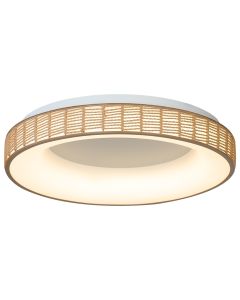 Πλαφονιέρα Οροφής Paper Fest Φυσικό Χρώμα 61xH10,5cm Led max 76w 4900lm CCT 3000-6000K Dimmable by Remote Control Sun Light FORTE-60-Y 