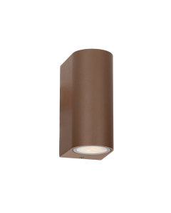 GU10 WALL LUMINAIRE 230V AC RUSTY IP65 MAX.2X35W ACA LG2202GU10R