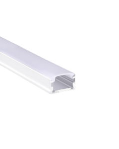 WHITE MICRO ALUMINUM PROFILE WITH OPAL PC DIFFUSER 2m/pc ACA P151W