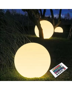 ΗΛΙΑΚΗ/ΕΠΑΝΑΦΟΡΤΙΖΟΜΕΝΗ RGBW LED ΜΠΑΛΑ D35cm IP54 LiFePO4 1800mAh  ACA SOLB35RGBW