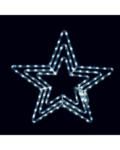 "3 STARS" 108 LED ΣΧΕΔΙΟ 4.5m ΜΟΝΟΚΑΝΑΛ ΦΩΤΟΣΩΛ ΨΥΧΡΟ ΛΕΥΚΟ ΜΗΧΑΝΙΣΜΟ FLASH IP44 56cm 1.5m ΚΑΛΩΔ ACA X081082231