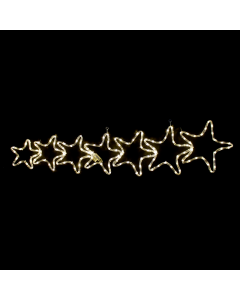 "7 STARS" 144LED ΣΧΕΔΙΟ 6m ΜΟΝΟΚΑΝΑΛ ΦΩΤΟΣΩΛ ΘΕΡΜΟ ΛΕΥΚΟ ΜΗΧΑΝΙΣΜΟ FLASH IP65 119x37cm 1.5m ΚΑΛΩΔ ACA X081441245N