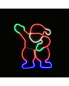 "SANTA" 300 NEON LED 3m NEON DOUBLE SMD ΦΩΤ., ΠΟΛΥΧΡ. ΣΤΑΘ., IP44, 39X54CM, 1.5m ΚΑΛ. ACA X083003418