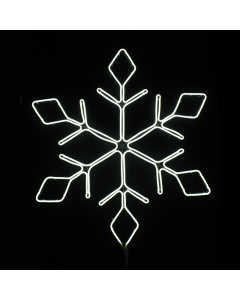 "SNOWFLAKE" 600LED ΣΧΕΔΙΟ 6m ΦΩΤΟΣΩΛ ΝΕΟΝ ΘΕΡΜΟ ΛΕΥΚΟ IP44 66x57cm 1.5m ΚΑΛΩΔ ACA X0860014111