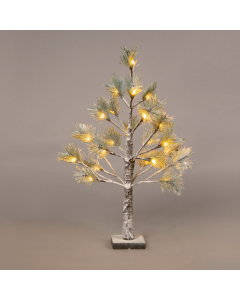 "SNOW PINE TREE" 24 WW LED ΛΑΜΠΑΚ.ΑΝΤΑΠΤ.(24VDC) IP44 10X10X60CM 3M KΑΦΕ ΚΑΛ. ΤΡΟΦ. ACA X1024144