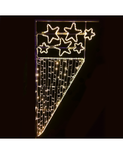 6 STARS WATERFALL 464LED ΕΠΙΣΤΗΛ ΣΧΕΔ. 8m ΜΟΝΟΚ 9,6m ΛΑΜΠ ΣΕΙΡΑ ΘΕΡΜΟ ΣΤΑΘ IP65 180x90 cm 1,5m ΚΑΛ. ACA X174641113