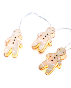 “WOODEN STRING LIGHTS (GINGERBREAD)” ΜΠΙΣΚΟΤΟ 10 LED ΛΑΜΠΑΚ ΣΕΙΡΑ ΜΠΑΤΑΡ(2xΑΑ) ΘΕΡΜΟ ΛΕΥΚΟ IP20 ACA XF10WW2A