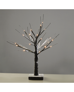 “SNOW TREE” MAYPO ΔΕΝΤΡΟ 24 LED ΛΑΜΠΑΚ ΜΠΑΤΑΡ(3xAA) ΘΕΡΜΟ ΛΕΥΚΟ IP20 45cm ACA XTREBWW452A