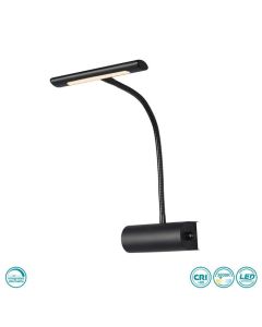 Φωτιστικό Επίτοιχο Led 4w 430lm 3000K Warm White Μέταλλο Black Matt Trio Lighting Curtis 279770132