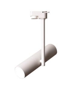 ΣΠΟΤ ΡΑΓΑΣ 2 ΓΡΑΜΜΩΝ GU10 Φ53x200mm ΛΕΥΚΟ Eurolamp 145-59075