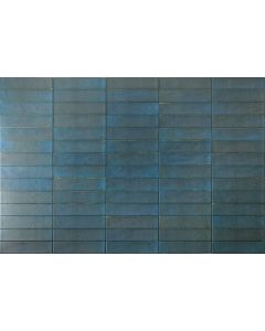 Πλακάκι Τοίχου Πορσελανάτο Ματ 6*25 εκ. Rondine Ceramica Noho Blue  Black 