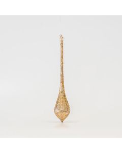 ΓΥΑΛΙΝΟ ΣΤΟΛΙΔΙ, ΧΡΥΣΟ ΜΕ GLITTER, ΣΕΤ 4ΤΜΧ, 5,7x30cm Eurolamp 600-45778