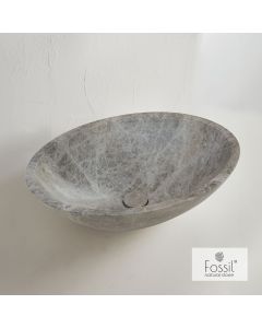 Νιπτήρας Μπάνιου Επιτραπέζιος 55x41xB16cm Marble Emperador Pale Fossil Mica DR55-524