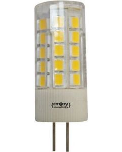 Λαμπτήρας  Led G4 5W 3000K 400lm Ø16*46mm  A++, 360 Μοίρες, Κεραμική με πλαστικό Enjoy EL104403 