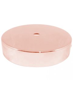 Ροζέτα Μεταλλική Ροζ Χαλκός Στρογγυλή Βάση Ø100xH25mm 1 Τρύπα Enjoy EL329138